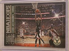 2017-18 Panini Hoops Basketball Lights, Camera, Action Card #8 ANTETOKOUNMPO