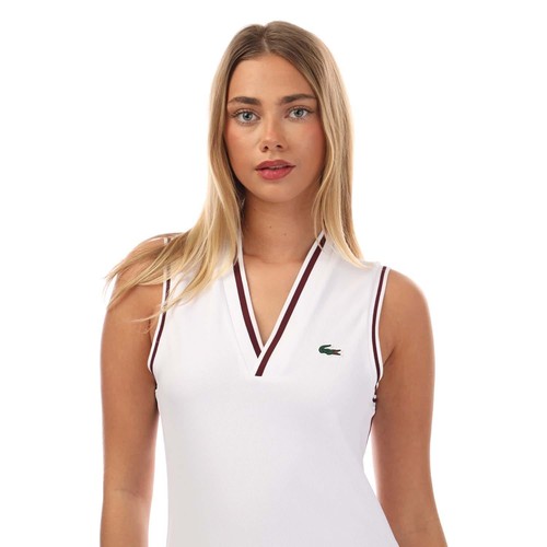 Abito tennis donna Lacoste Sport piqué in altro - Foto 3 di 4
