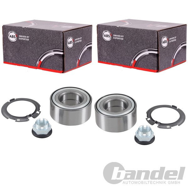 2X A.B.S. RADLAGER-SATZ Vorne Passend FüR Nissan Primastar Opel Vivaro Renault T-image