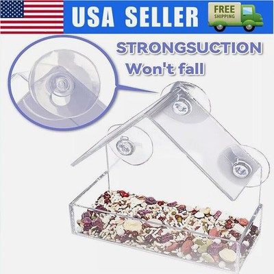 Window Bird Feeder With Strong Suction Cups With 3 Strong Extra Suction Cups US