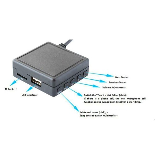 Pour Pioneer Compatible AUX Module Appels Mains Libres et Plaisir Musique - Foto 5 di 6