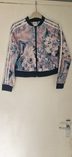 Adidas Girls Cropped Tracksuit Jacket Age 10-11 Yrs