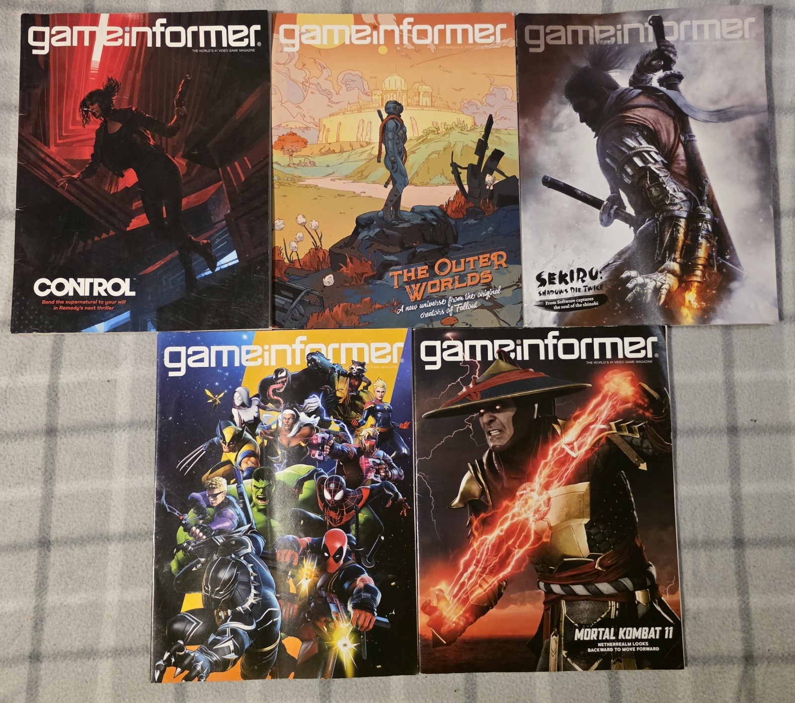 Lot Of 5 Game Informer Magazines Issues 310-314 Feb 2019 To June 2019