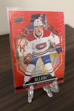 2022-23 Upper Deck Allure Cole Caufield #8 Red Rainbow
