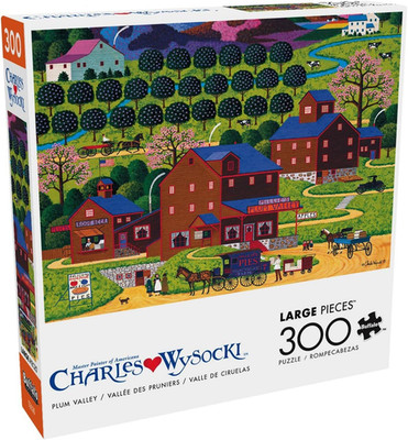 Buffalo Games   Plum Valley - Charles Wysocki - 300 Oversized Piece Jigsaw...
