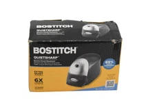 Bostitch QuietSharp Electric Pencil Sharpener EPS8HD-BLK Tip Saver Black Desk
