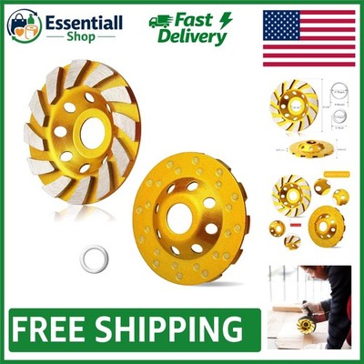Durable 4 Inch Concrete Grinding Cup Wheel - Easy Install for Angle Grinders