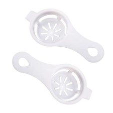 Eiertrenner 2 Stück - Eigelbabscheider für Küche und Backen