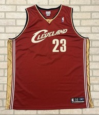 VTG AUTHENTIC LEBRON JAMES CLEVELAND CAVALIERS AWAY ROOKIE JERSEY 56/XXXL SEWN