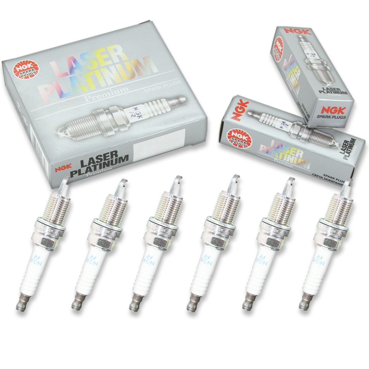 6 pcs NGK Laser Platinum Spark Plugs for 2005-2008 Dodge Magnum 3.5L V6 3.5L sd
