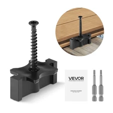VEVOR 500PCS Hidden Deck Fasteners for Composite Decking Universal T Clips Black