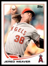 Jered Weaver 2013 Topps Angels #LAA-4 Angels MLB READ FREE SHIPPING AutographDen