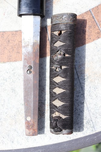 Japanisches Mumei Wakizashi Schwert 63 cm, Klinge 48,9 cm, Edo Periode (1603-1868) - Bild 23 von 24