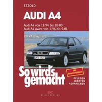 Audi A4 Quattro Typ 8D 1994-2000 So Wird's Gemacht Reparaturhandbuch Etzold