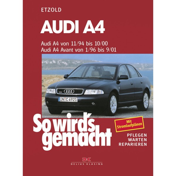 Audi A4 Quattro Typ 8D 1994-2000 So Wird's Gemacht Reparaturhandbuch Etzold-image