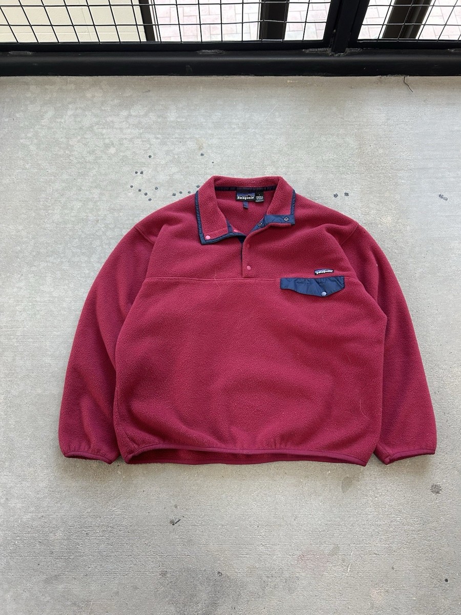 Patagonia Synchilla Snap-T Men's Red Fleece Jacket Vintage