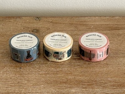 Starbucks Reserve Roastery Tokyo Japan Masking Tape Traveler's Company Set of 3