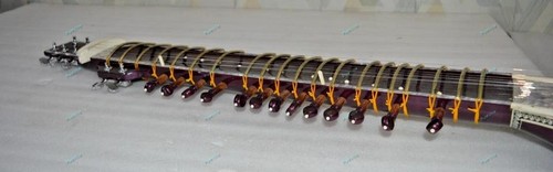 Hand Paint Tun Wood Indian Musical Wine Color Right Handed & Left Handed Electri - Picture 8 of 25