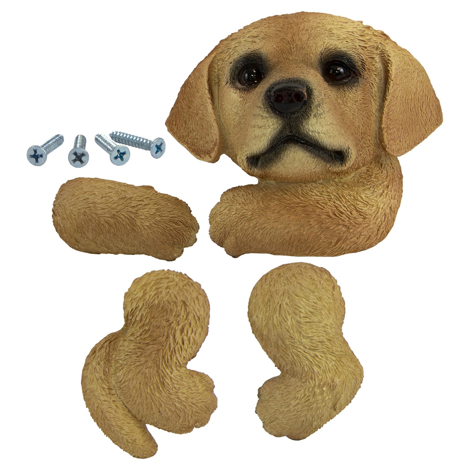 Очаровательная собака-Лабрадор Обнимающая дерево в саду Скульптура во дворе 2790₽