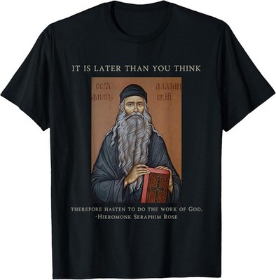 NEW LIMITED! Eastern Orthodox Christian Seraphim Rose Tee