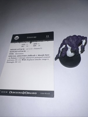 Dungeons & Dragons Giants of Legend Singles Ettercap plus Karte