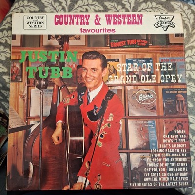 JUSTIN TUBB ''STAR OF THE GRAND OLE OPRY'' VINYL LP 1963 NEAR MINT