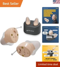 Rechargeable Hearing Device by Audien - Discreet Design with Long Battery Life