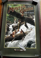 Master  Guide Bullet Knife Poster “ Rapid Action ”  Remington