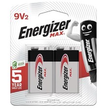 Batería alcalina 2 Energizer Max 9V 9 voltios E522