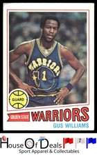 1977-78 Topps #89 Gus Williams Golden State Warriors Basketball Card