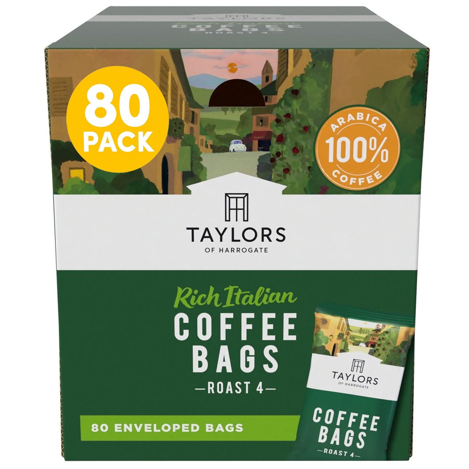Taylors of Harrogate, Roast 4, Rich Italian 80 g (Pack 1),