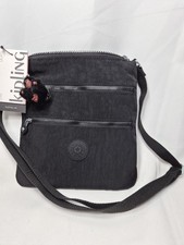  Kipling Keiko Crossbody Bag w/ Adjustable Strap Black NWT And Cute Monkey 
