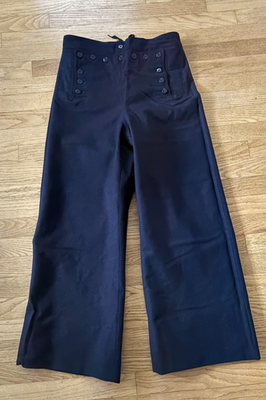 VIETNAM ERA U.S. NAVY SAILOR 13 BUTTON WOOL CRACKER JACK PANTS (31