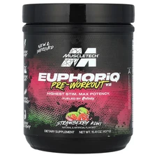 EuphoriQ® Pre-Workout V2, Strawberry Kiwi, 15.41 oz (437 g)