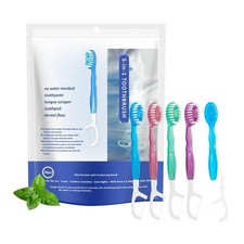 JOUGE 26 Pack Mini Disposable Toothbrushes with Toothpaste 5 in 1 Travel Port...