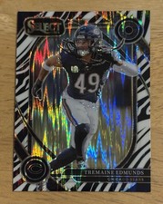 2024 Panini Select Tremaine Edmunds Zebra Case Hit Prizm SSP Chicago Bears #297