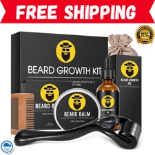 Beard Club Advanced Growth Kit Healthy Full Hair Men Grooms Oil Serum Boosts