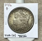 1886 Morgan Dollar - VAM-1A1 Top 100 Morgan - AU - Pastel Toning