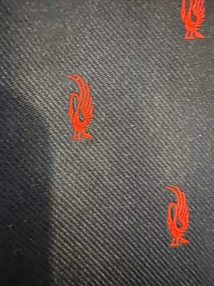 "Corbata de seda Oxford Shepherd And Woodward de colección azul marino rojo Phoenix Inglaterra 56""" Foto 2 de 4