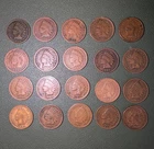 Lot of 20 Indian Head Cent 1c - Mixed Dates - Old Penny Coin Set 1890-1908 #2