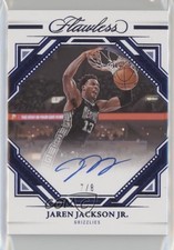 2022-23 Panini Flawless Finishes Blue 7/8 Jaren Jackson Jr #JJJ Auto 1b7p