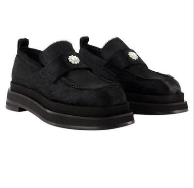 SIMONE ROCHA LEDER HALBSCHUHE FOHLENFORM GR. 36