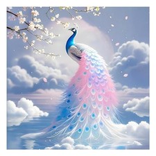 Peacock Diamond Art Kits for Adults, 5D Diamond Painting Kits for Beginners -