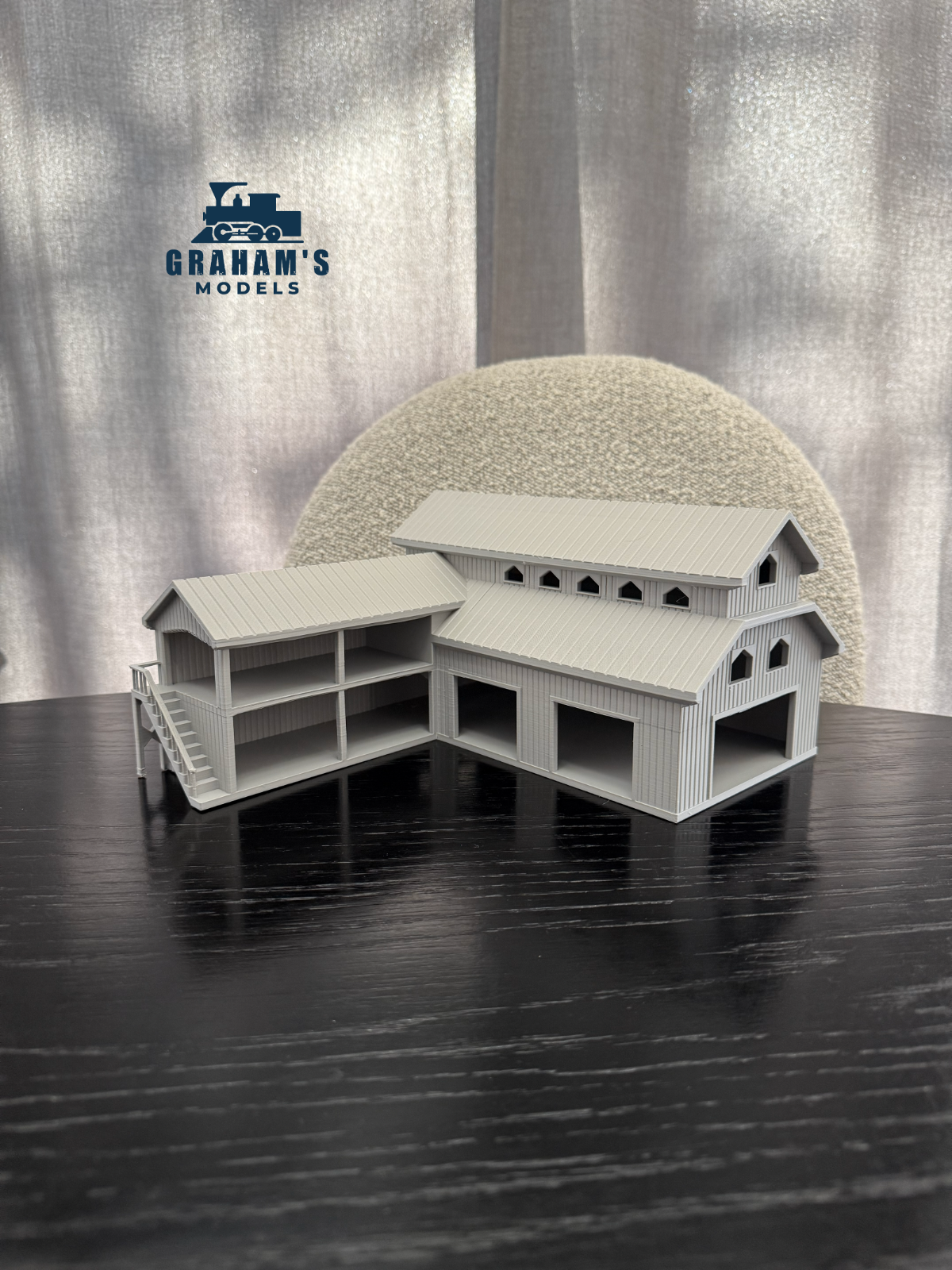 HO Scale Saw Mill Main Building Lumber Yard  - 1:87 Gauge - Preassembled & Built