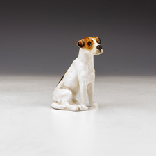 Royal Doulton Porcelain Dog Figure - Foxhound K7 Miniature Figurine