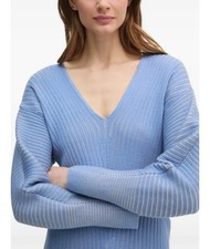 DKNY vneck Ribbed Jumper