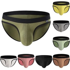Briefs Male Beachwear Bulge Pouch Underpants Elastic Waist Briefs Low Rise