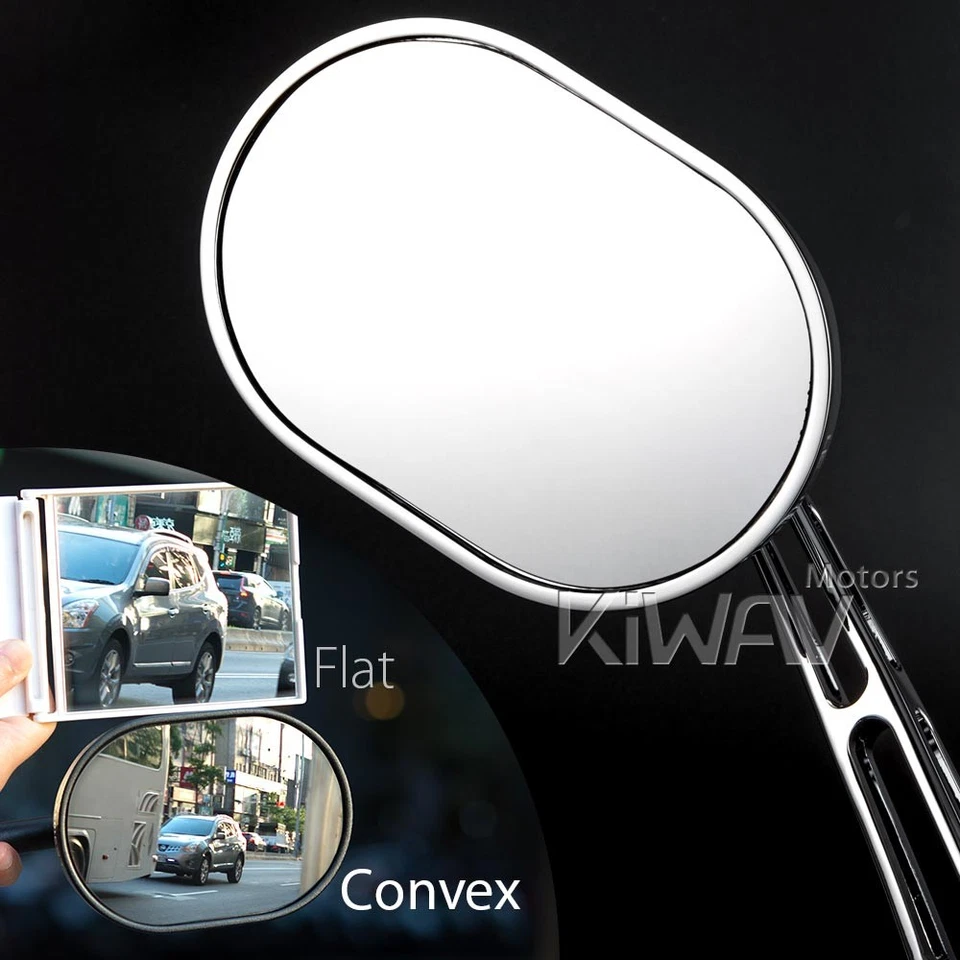 Espejo STARK cromado cuadrado CNC aluminio 8mm 1.25P se adapta a Suzuki T 90 125 350 500 Foto 3 de 4