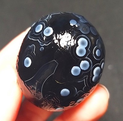 Natural Polished Gobi Agate Eye Agate  Stone Madagascar R34