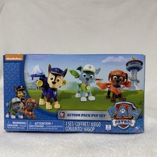 Paw Patrol Action Pack Pups 3-Pack Figures Chase Rocky Zuma Transforming Packs